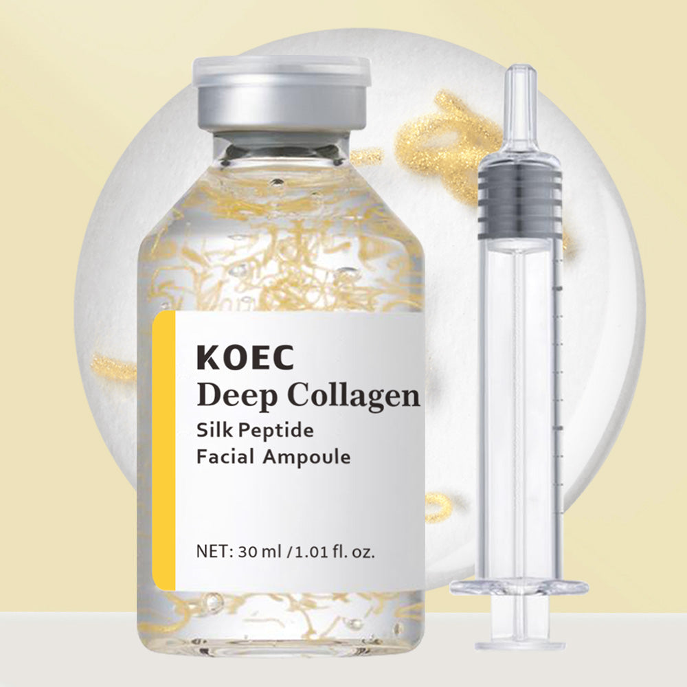 Ampolla de colágeno profundo KOEC — frasco con jeringa dosificadora