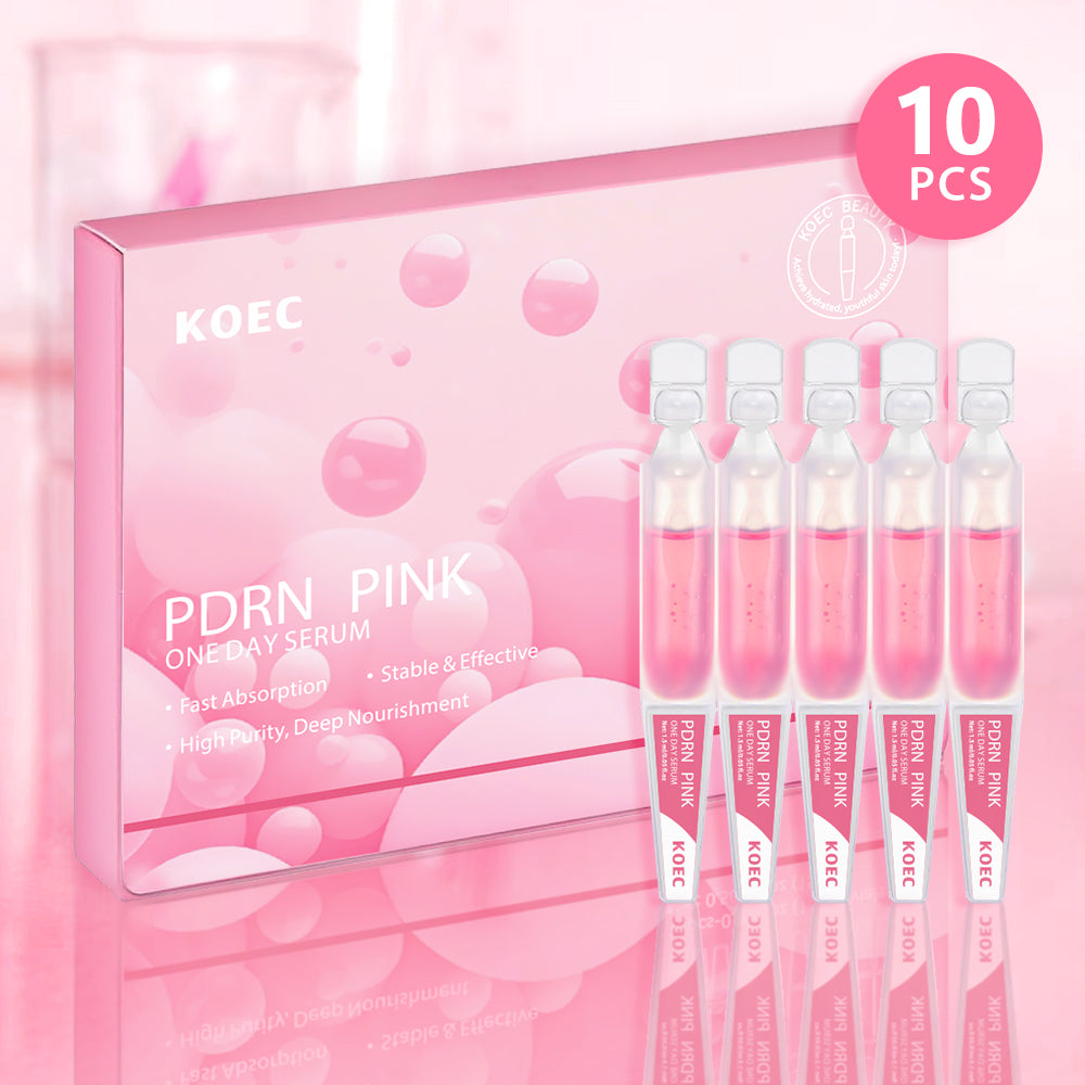 Sérum PDRN Pink monodosis KOEC — caja de 10 viales de 1,5 ml