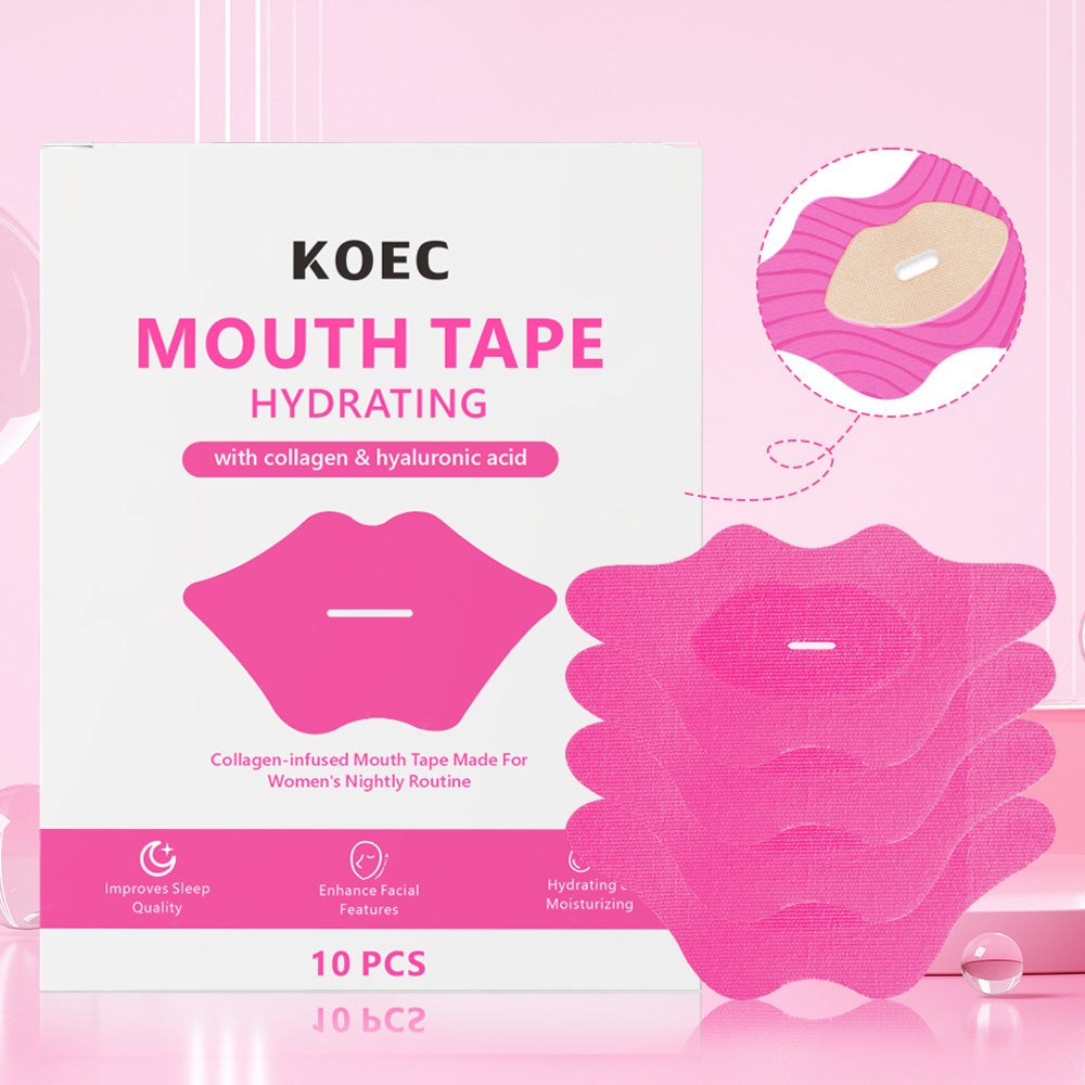 Cinta bucal hidratante con colágeno KOEC — caja de 10 unidades