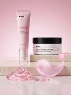 Combo Contorno de Ojos — crema PDRN Pink y parches PDRN + Colágeno KOEC, los dos productos juntos