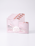 Mascarilla de Gel Rosa KOEC — caja x4 con sachets y sheet