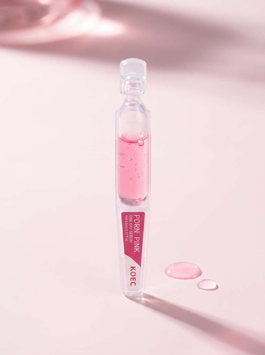 Sérum PDRN Pink Monodosis KOEC — vial monodosis con serum rosa, detalle