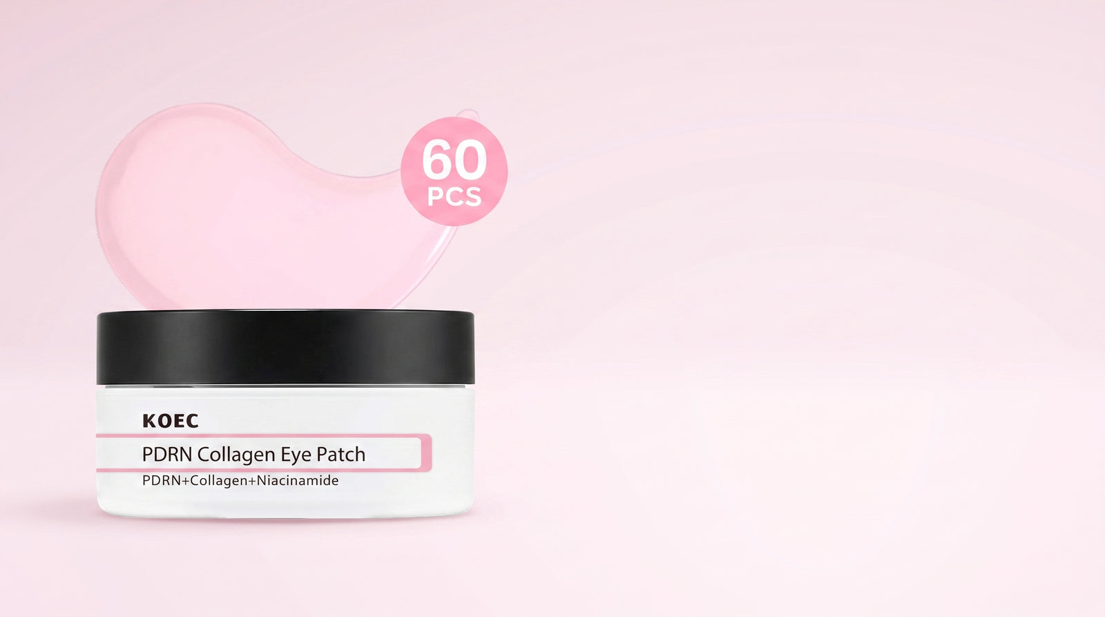 Parches de Ojos PDRN + Colágeno — Antiojeras y Bolsas KOEC (60 unidades)