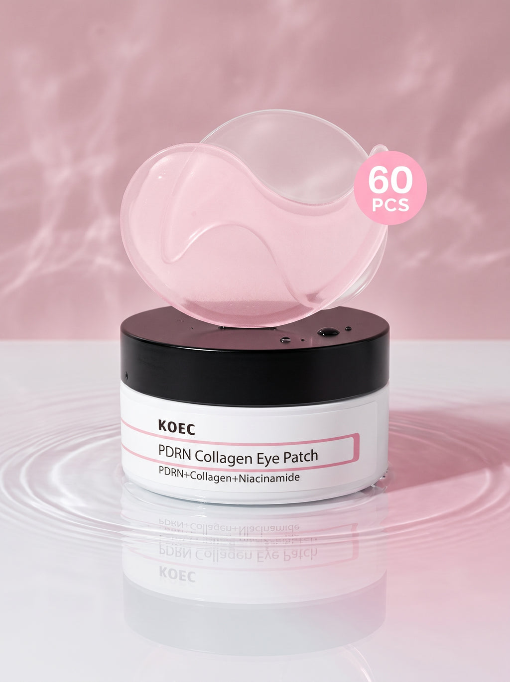 KOEC Parches de Ojos — parches de hidrogel rosa