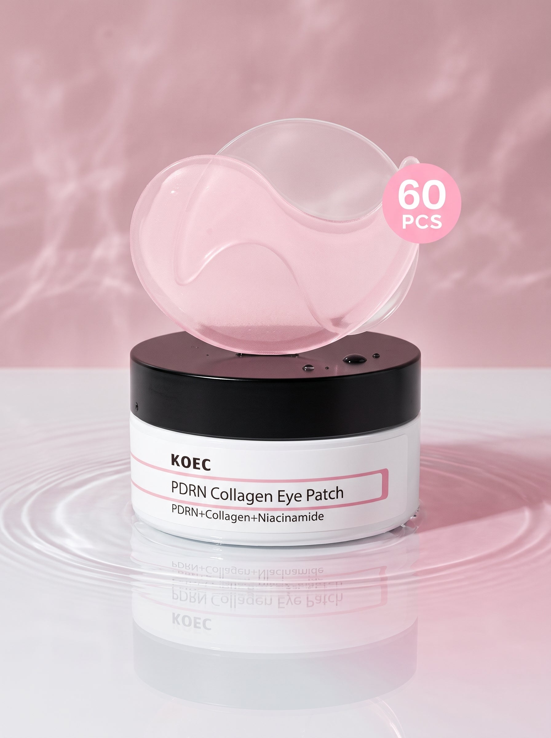 KOEC Parches de Ojos — parches de hidrogel rosa