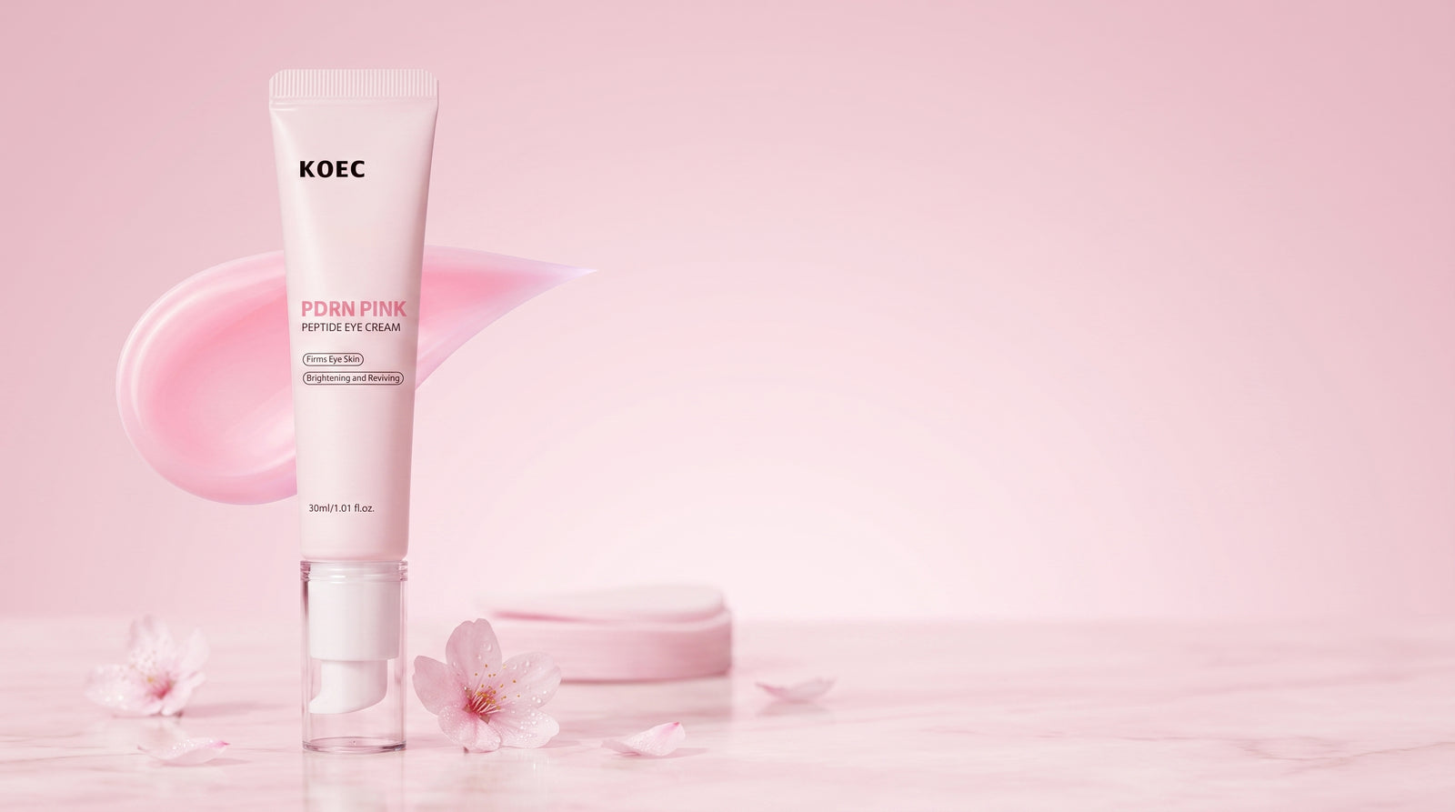 Crema de Ojos PDRN Pink + Péptidos — Ojeras, Bolsas y Líneas (30 ml)