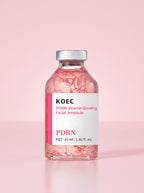 Ampolla PDRN Vitamin Glow KOEC 30 ml — frente, frasco de vidrio con tapa plateada