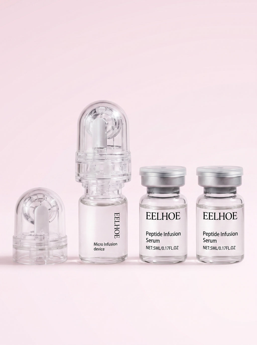 Kit EELHOE microinfusión — device de microagujas y 2 viales de sérum de péptidos