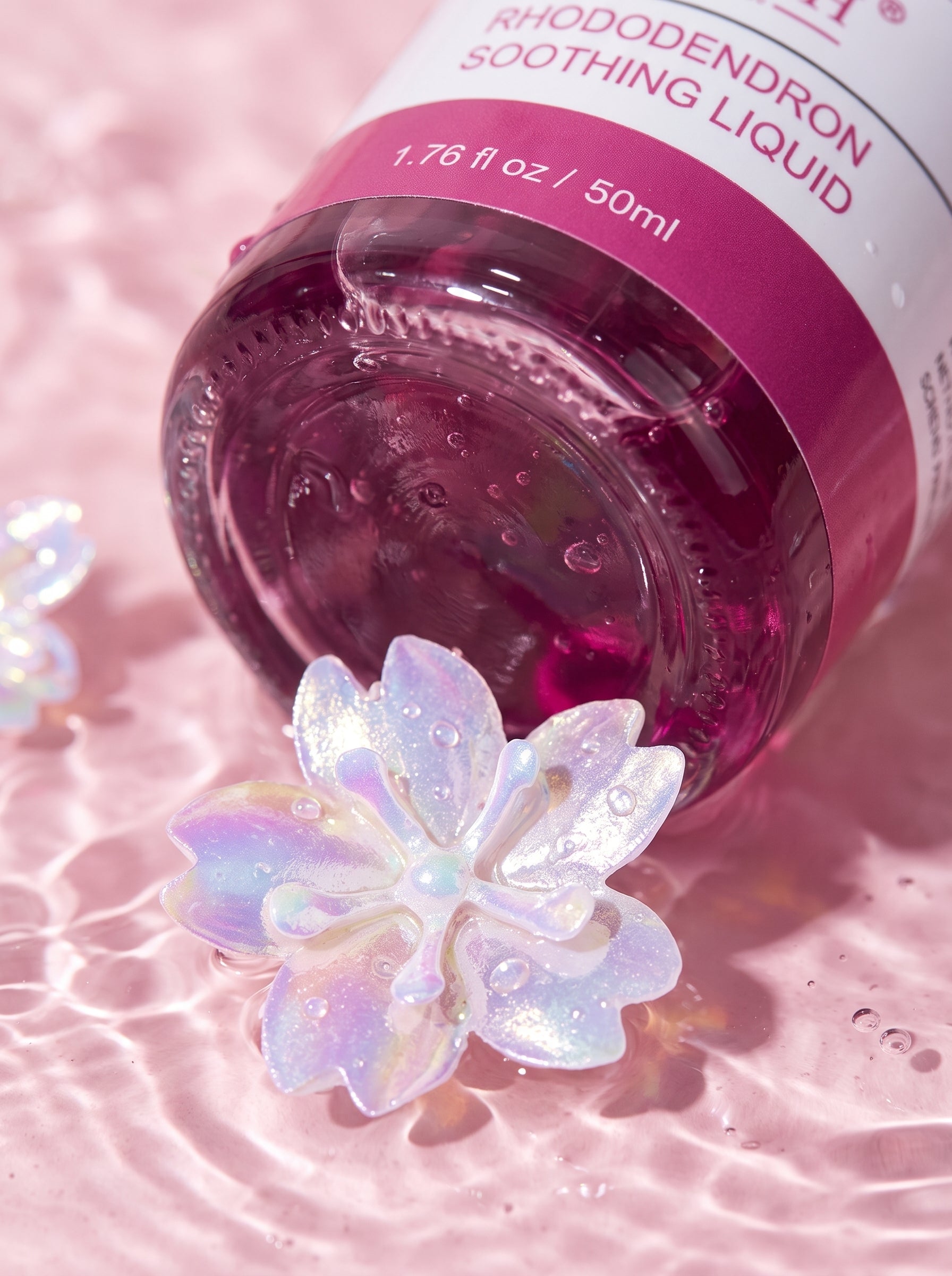 KOUNISH Rhododendron Soothing Liquid — detalle del líquido rosa