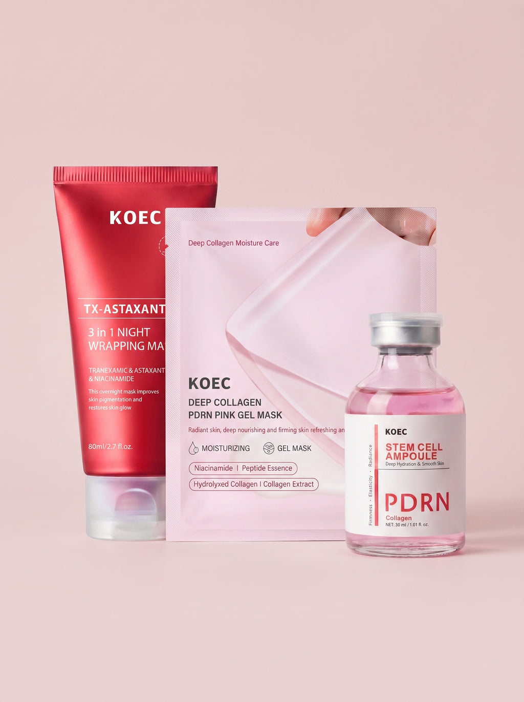 Ritual de Noche Reparador — ampolla células madre, mascarilla de gel y nocturna 3 en 1