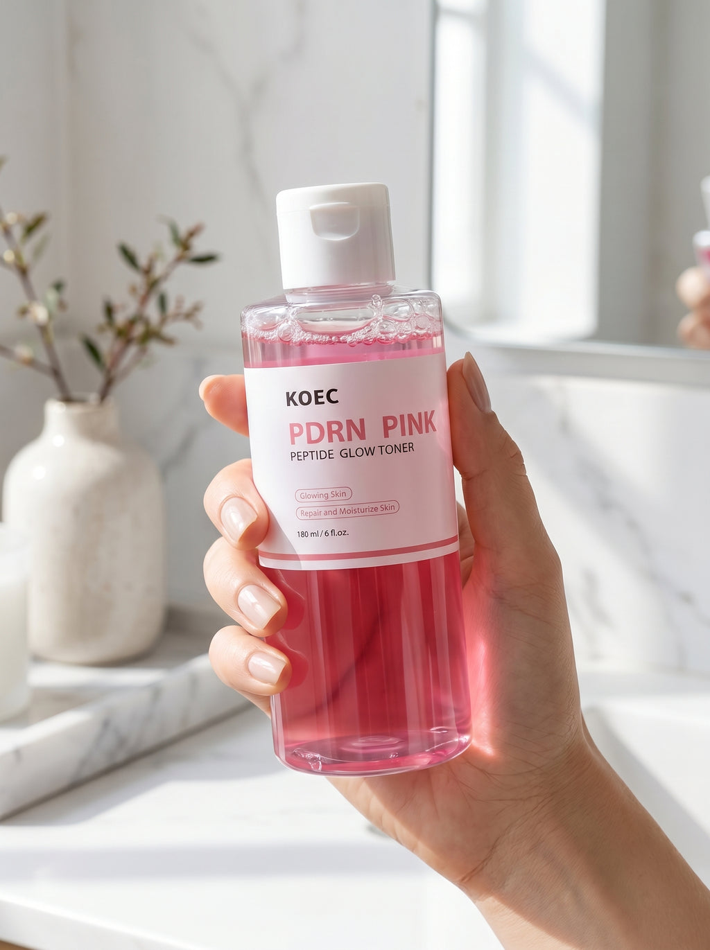 Tóner PDRN Pink KOEC en uso